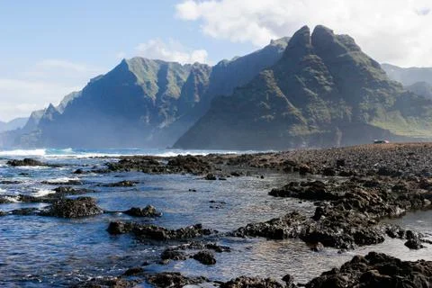 Punta del fronton, punta de hidalgo, tenerife, canary Foto stock