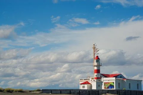 Punta Delgada lighthouse Stock Photos