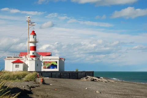 Punta Delgada lighthouse Stock Photos