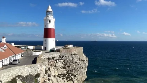 Punta Europa Lighthouse. Stock Footage 116087545
