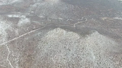 PUNTA GORDA BEACH BCS MEXICO-2023: A Plane Is Flying Over A Barren Area Stock Footage 245844487