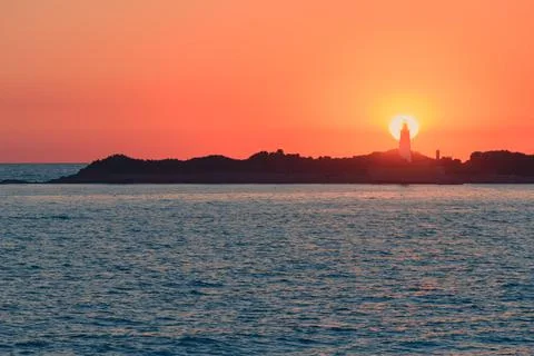 Punta licosa lighthouse-5 Stock Photos