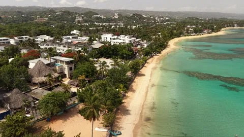 Punta-Popy-Beach-Area-Las-Terrenas-11 Stock Footage 340848736