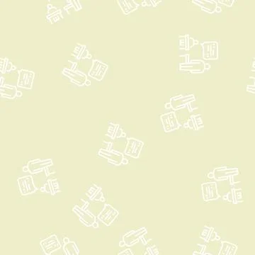 Pupil answer line seamless pattern Stock Illustration