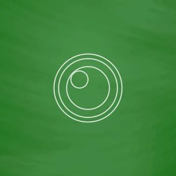 Pupil computer symbol Stock Illustration