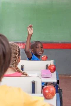 The pupil hand up Stock Photos