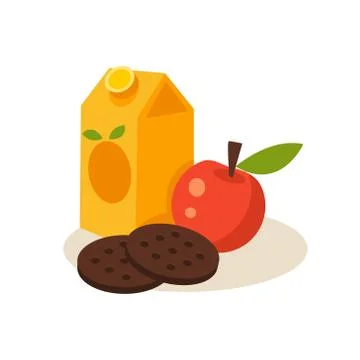 Pupil Lunch. Education Design Vector Illustration Stock Illustration