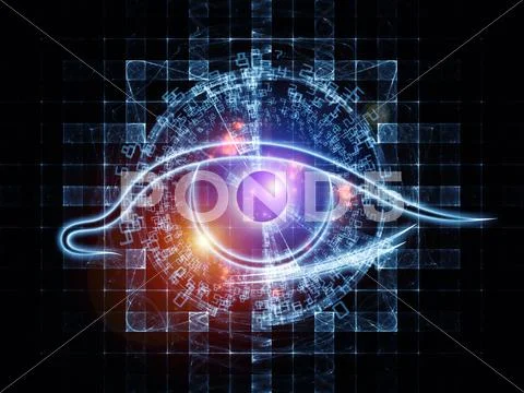 Pupil of technology Stock Illustration