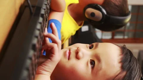 Pupils in computer class at school Stock Footage 301943153