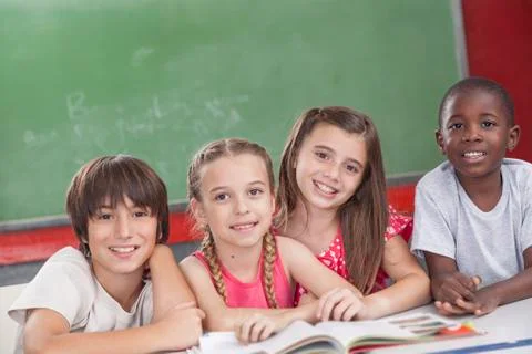 Pupils looking at camera Stock Photos