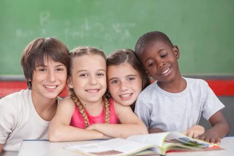 Pupils looking at camera Stock Photos