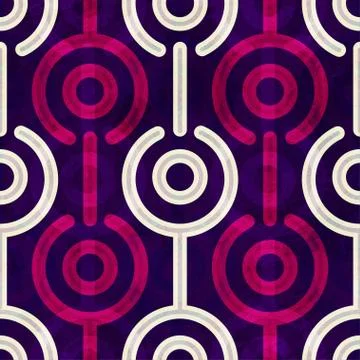 Puple circle seamless pattern Stock Illustration