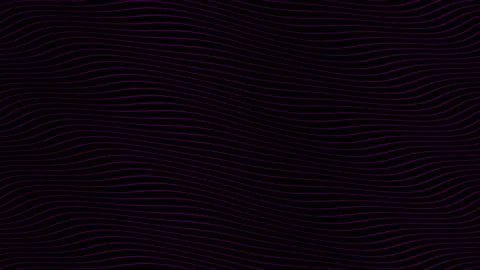 Puple parallel wave lines slow flowing animation on black background. Dynamic Stock Footage 202593302