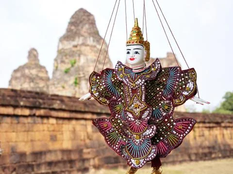 Puppet at angkor cambodia Stock-Fotos