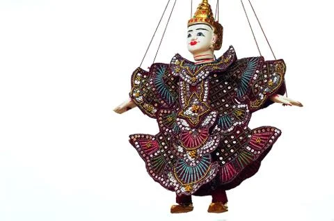 Puppet at angkor,cambodia Stock Photos