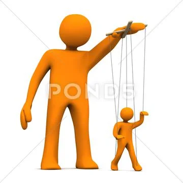 Puppet artist Stock Illustration