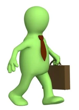 Puppet - businessman Illustrazione stock