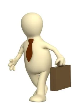 Puppet - businessman Stock Illustration