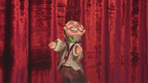 Puppet Circus Presenter Video stock 72936269