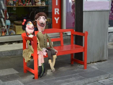 Puppet couple Stock Photos