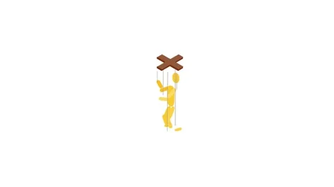 Puppet icon animation Stock Footage 161229479