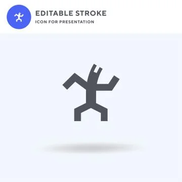 Puppet icon vector, filled flat sign, solid pictogram isolated on white, logo Illustrazione stock