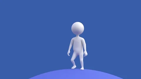 Puppet man ready to breakdance Stock Footage 235228075