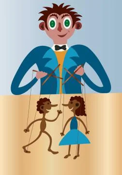 The puppet master Stock Illustration