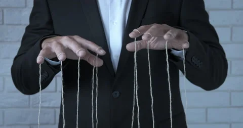 Puppet master work. Stock Footage 192113330