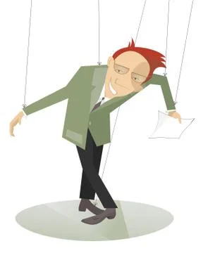 Puppet men Stock Illustration