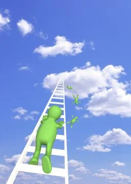 Puppet, rising in the sky 스톡 일러스트