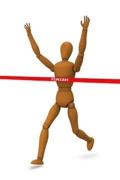 Puppet robot finished Stock Illustration