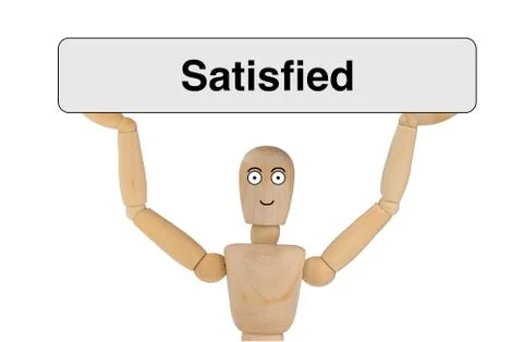 Puppet with satisfied face Stock Illustration