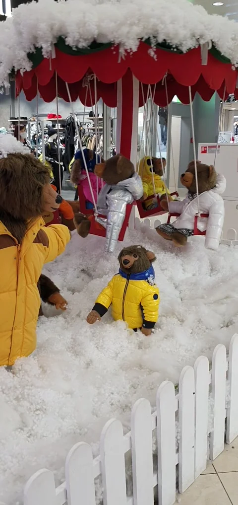 Puppet theater bears have fun (1) Stock Footage 230845246