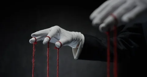Puppeteer hands Video stock 112096338