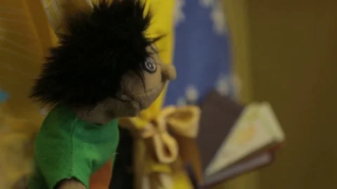 Puppets close up Stock Footage 77100529