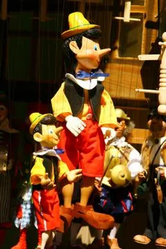 Puppets in prague Stock Photos