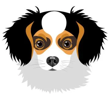 Puppy isolated on white background Stock Illustration