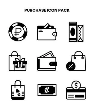 Purchase DuoTone Set Icons Pack Stock Illustration