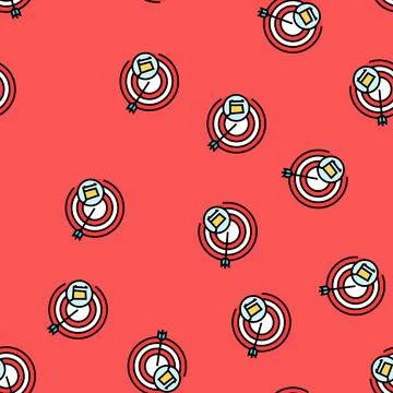 Purchase intention consumer behavior vector seamless pattern 스톡 일러스트