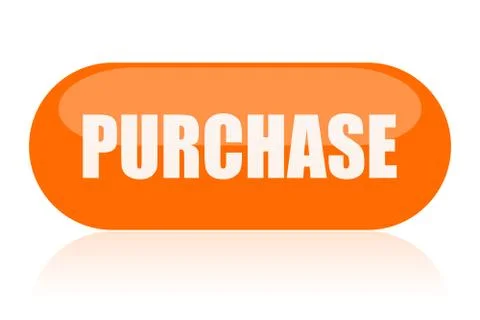 Purchase orange button Illustrazione stock