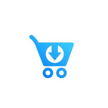 Purchase order, commerce icon isolated on white Illustrazione stock