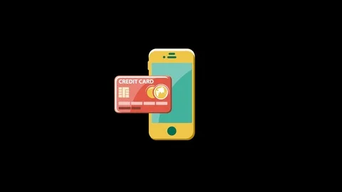 Purchase By Phone Flat Icon Stock Footage 71936071