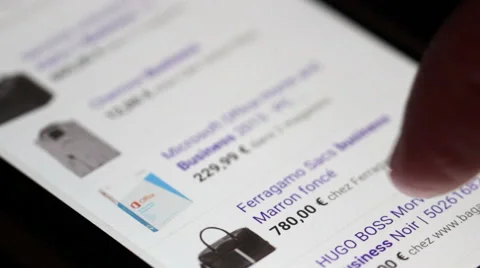 Purchase shopping smartphone Stock Footage 46518178