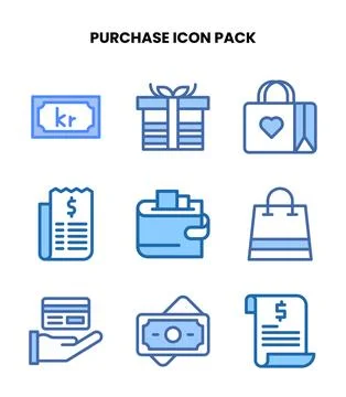 Purchase Two Colour Graphics Icons Pack Stock Illustration