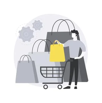 Purchasing habits abstract concept vector illustration. Stock Illustration
