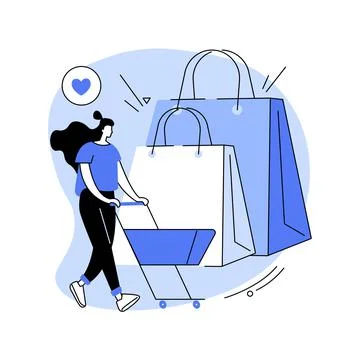 Purchasing habits abstract concept vector illustration. Stock Illustration