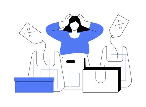 Purchasing habits abstract concept vector illustration. Stock Illustration