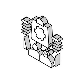 Purchasing habits isometric icon vector illustration Stock Illustration