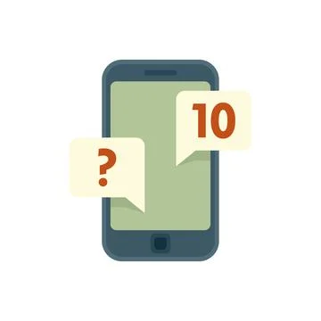 Purchasing manager smartphone icon flat isolated vector Stock Illustration